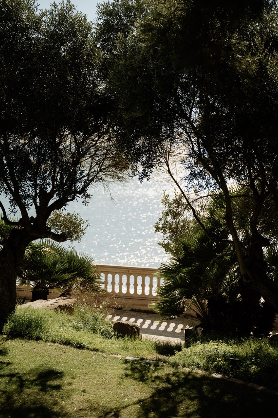 The pool at Xalet del Nin overlooking the sea